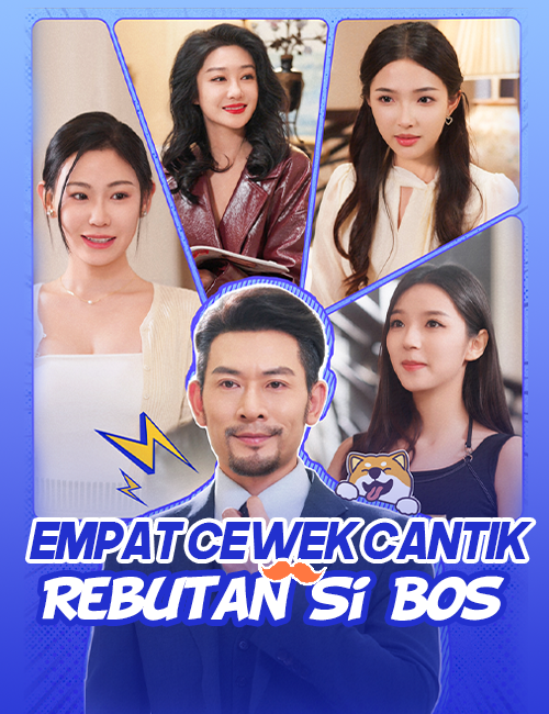 Poster Empat Cewek Cantik Rebutan Si Bos