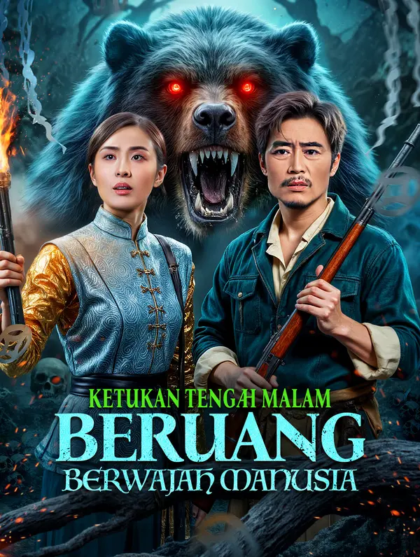 Poster Ketukan Tengah Malam: Beruang Berwajah Manusia